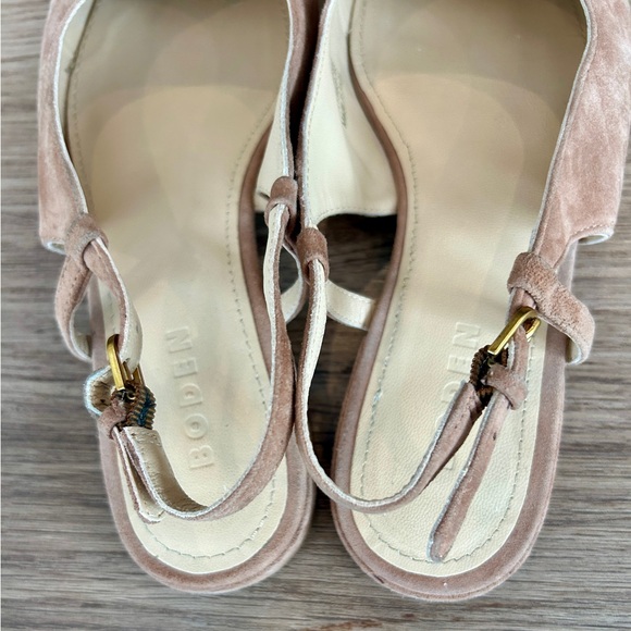 Boden Iris Snaffle Slingback Flats Ginger Snap Suede Size 8/8.5 (EU 39) - Picture 8 of 16